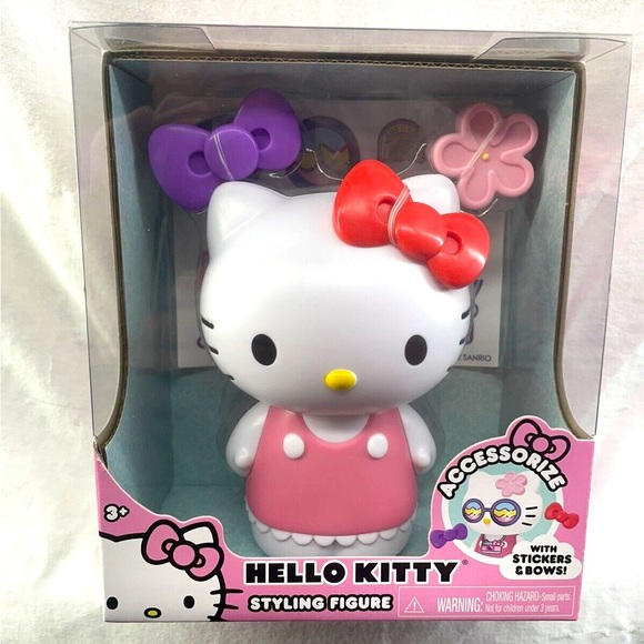 🎄Adorable Hello Kitty Accessorize With Stickers & Bows Styling Figure! - Picture 8 of 9